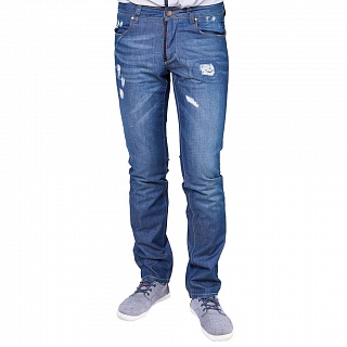 Синие рваные джинсы Gattoi